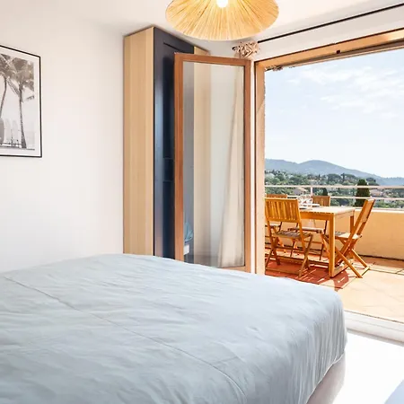 Goodlifepramousquier Belle Vue Mer, à Pied, Classe 3 Etoiles, 2 Chambres, Nature Et Calme Appartement Le Lavandou